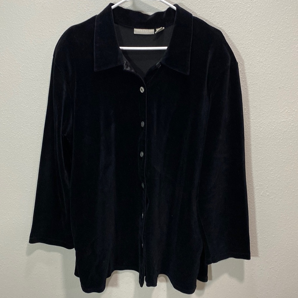 J Jill velvet corduroy jacket shirt‎ button up